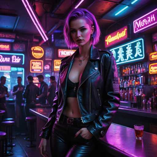Neonpunk characters