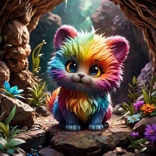 Cute and colorful fluffy monsters theme